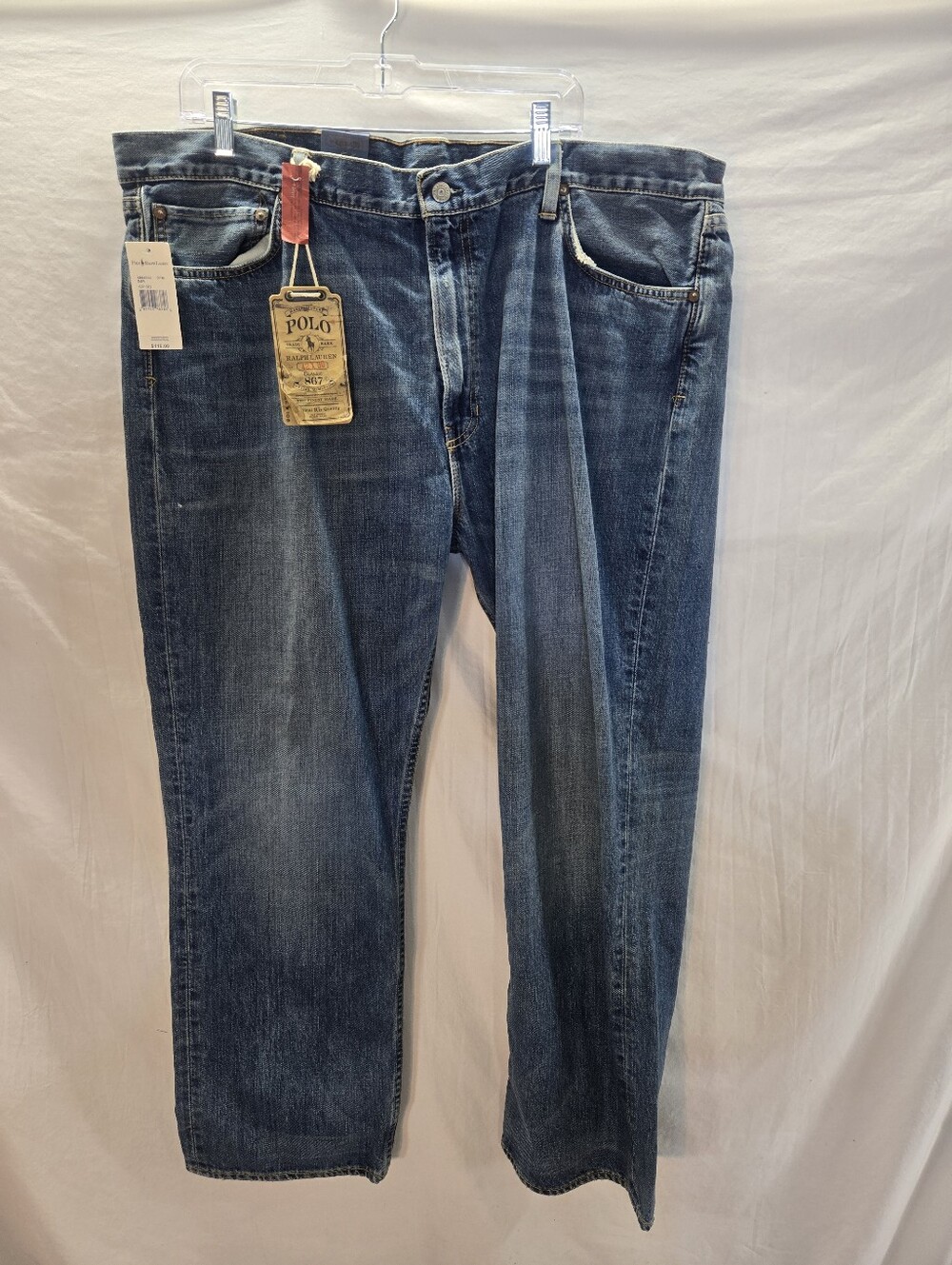 Polo Ralph Lauren Jeans Mens Size 42” x 30” Denim Cotton Medium Wash New